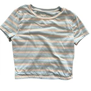 Aeropostale Kids Tee with Soft Pastel Stripes